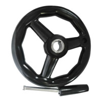 Бакелитовый маховик UnitMC 200х20 с ручкой 100301.6 200х20