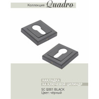 Ключевая накладка под евроцилиндр ADDEN BAU SC Q001 BLACK 940000002657