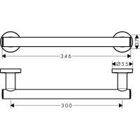 Поручень HANSGROHE 41713000 Logis Universal 00000061844