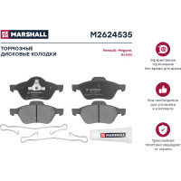 Тормозные колодки дисковые передние Renault Megane II 03- / Scenic II 03- MARSHALL M2624535