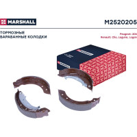 Тормозные колодки барабанные задние Renault Logan I 04-, Clio II 98-, Citroen Xsara 97- MARSHALL M2520205