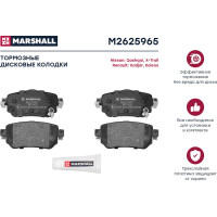 Тормозные колодки дисковые задние Nissan Qashqai II 13-, X-Trail III 13-, Kadjar 15- MARSHALL M2625965