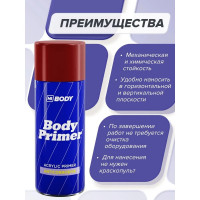 Аэрозольный грунт HB BODY красный, 0.4 л 5100400030