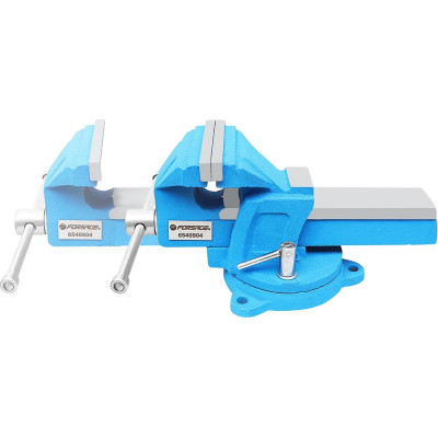 Тиски Forsage стальные усиленные поворотные с наковальней 4"-100мм F-6540904(47310)