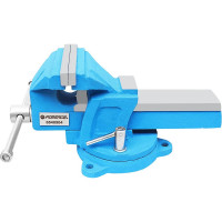 Тиски Forsage стальные усиленные поворотные с наковальней 4"-100мм F-6540904(47310)