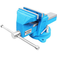 Тиски Forsage стальные усиленные поворотные с наковальней 4"-100мм F-6540904(47310)