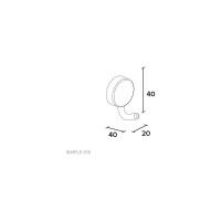 Крючок KOIN одинарный SIMPLE010 SI010