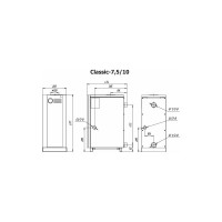 Напольный газовый котёл lemax Classic-7,5 ЦБ-00145328