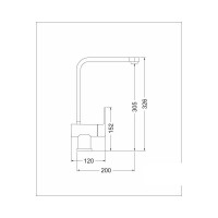Кухонный смеситель EMAR 3014.12 Оникс