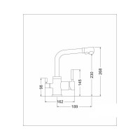Кухонный смеситель EMAR 3003N.12 Оникс