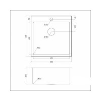 Мойка универсального монтажа EMAR EMB-117A PVD Nano Coppery