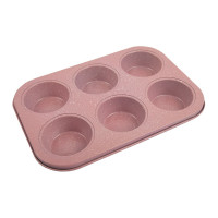 Металлическая форма для кексов, маффинов, капкейков S-Chief 265x188 см розовый 609848