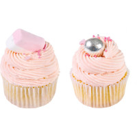 Металлическая форма для кексов, маффинов, капкейков S-Chief 265x188 см розовый 609848