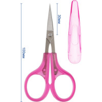 Ножницы для рукоделия Gamma ROS-02, в блистере, 100 мм, розовые 610434