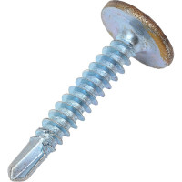 Саморез с прессшайбой ПШС Daxmer 4,2x25 сверло Темный дуб 500 шт 00000346316