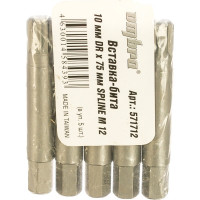 Вставка-бита 10 мм DR SPLINE, M12, 75 мм Ombra 571712