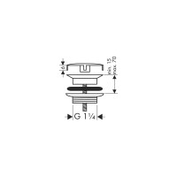 Сливной набор для раковины HANSGROHE 50001000 00000008520