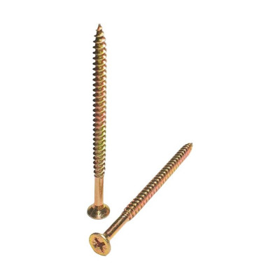 Саморез желтый универсальный оцинкованный с потайной головкой 4.0x70 мм, pz2, 10 кг GSMETZ 1034070