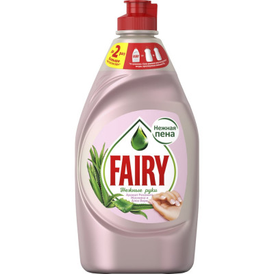 Средство для мытья посуды FAIRY Нежные руки Розовый Жасмин и Алоэ Вера 450 мл 0001009565