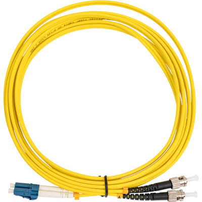 Оптический шнур Cabeus duplex lc-st 9/125 sm 3м lszh FOP(d)-9-LC-ST-3m