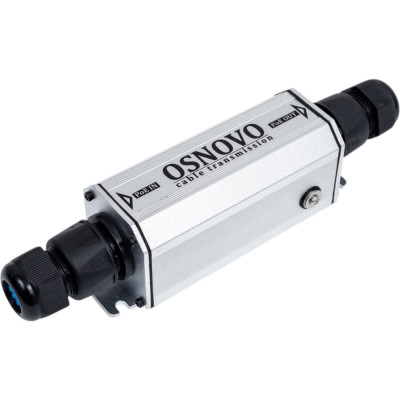 Уличный PoE удлинитель OSNOVO E-PoE/2GW 10/100/1000M Gigabit Ethernet до 500м (до 22W) со встроенной грозозащитой 6kV. sct1140