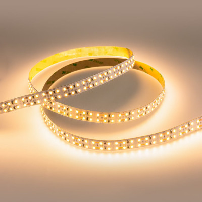 Светодиодная лента Eleganz LUX 2835 240 LED 19.2W/M 12V теплая 3000К IP20 ДВУХРЯДНАЯ EL-LS-19WW