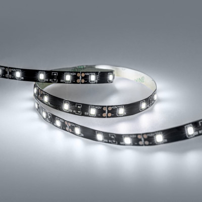 Светодиодная лента Eleganz LUX 2835 60 LED 4.8W/M 12V холодная 6000К ЧЕРНАЯ ОСНОВА 9009