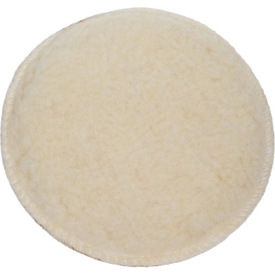 Круг полировальный 150 мм овчина натуральная на липучке стандарт Diamond Industrial DIDPOL150ST