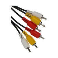 Соединительный кабель VCOM 3xRCA /M/ - 3xRCA /M/, 5m VAV7150-5M