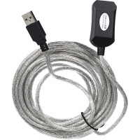 Кабель-адаптер AOpen/Qust USB2.0-repeater, удлинительный активный Am-Af 5м ACU823-5M