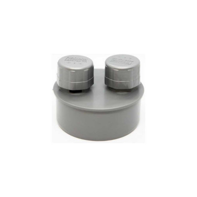 Клапан (аэратор) РемоКолор внутренняя канализация, серый, 110 мм 143-492