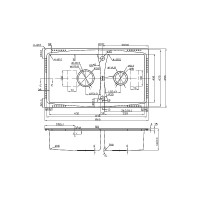 Врезная кухонная мойка Oulin OL-S8203
