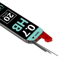 Грифели запасные 36 шт в упаковке BRAUBERG  КОМПЛЕКТ 20 шт "Black Jack" Hi-Polymer НB 0.7 мм  180451
