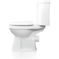 Унитаз-компакт CREO PROJECT PR1003 прямой +PR1002 гор.вып. (белый) COMBO-PR1002