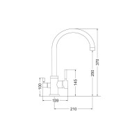 Кухонный смеситель EMAR 3007.9 Алмаз
