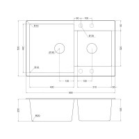 Мойка EMAR EMQ-2800.Q Алмаз