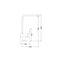Кухонный смеситель EMAR 3014.9 Алмаз