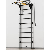 Шведская стенка BARFITS new age x1, турник рукоход, черный na-x1-ruk-black