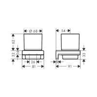 Стакан Hansgrohe Addstoris 41749000 00000091268