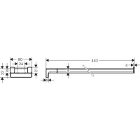 Двойной полотенцедержатель Hansgrohe Addstoris 41770000 00000091284