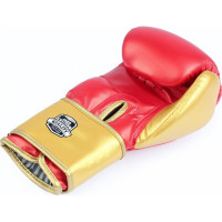 Боксерские перчатки из искусственной кожи Jabb je-4081/us ring красные/золото 8ун 4690222172928