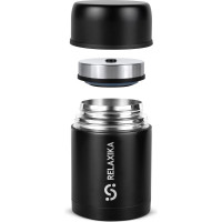 Термос для еды Relaxika 301 0.7 л, черный R301.700.2