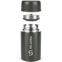 Термос для еды Relaxika 301 1 л, хаки R301.1000.8