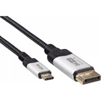 Кабель-адаптер VCOM displayport am - usb 3.1 type cm 8k 60hz 1.8m CU422VB-1.8