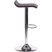 Барный стул Tetchair Kost (mod. ky509), 1 шт. в упаковке, металл, экокожа, 38x39x63-84 см, черный/хром 19770