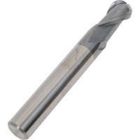 Фреза концевая 8х8х14х60 мм, Z2, твердосплавная, укороченная, сферическая Alpha-Pх New Century GMJ29080