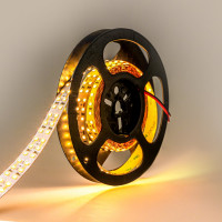 Светодиодная лента Eleganz LUX 2835 240 LED 19.2W/M 12V теплая 3000К IP20 ДВУХРЯДНАЯ EL-LS-19WW