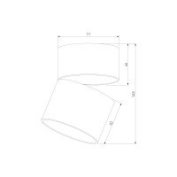Светильник потолочный светодиодный Elektrostandard Rolly 9W 4000K черный a067489