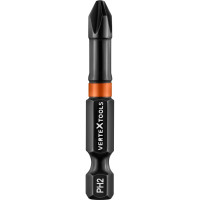 Набор бит IMPACT PH2, 50 мм, 2 шт vertextools IP-PH2-50-2