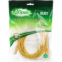 Патчкорд литой AOpen/Qust UTP кат.5е 5м желтый ANP511-5M-Y